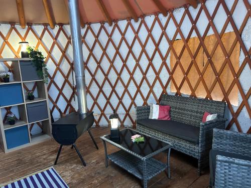 Golden Other | Cozy Golden Mountain Yurt with Hot Tub & Pet-Friendly Stay
