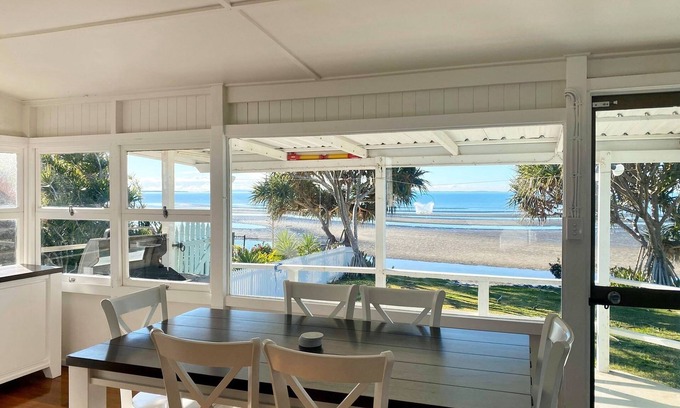 Beachmere House | Peaceful Golden Sands: Oceanfront Comfort & Pet-Friendly Stays