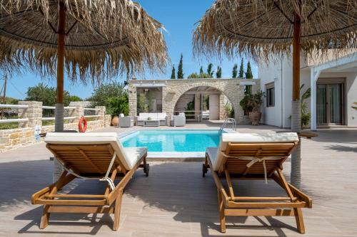 Kamilari Villa | Exceptional Golden Sky Villa: Oceanfront with Spa & Pool