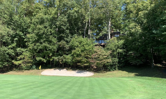 Burnsville House | Scenic Golf Course & Mountain Views with Family Amenities