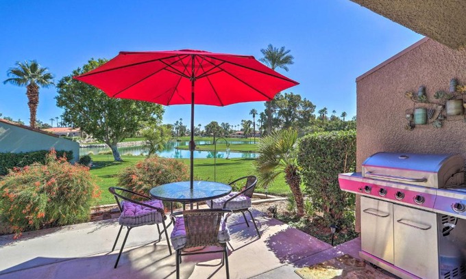 Palm Desert Apartment | Inviting Palm Desert Sanctuary with Golf Course Views