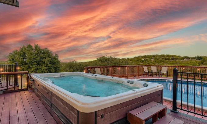 Spicewood Villa | Idyllic Hill Country Estate with Hot Tub & Game Room