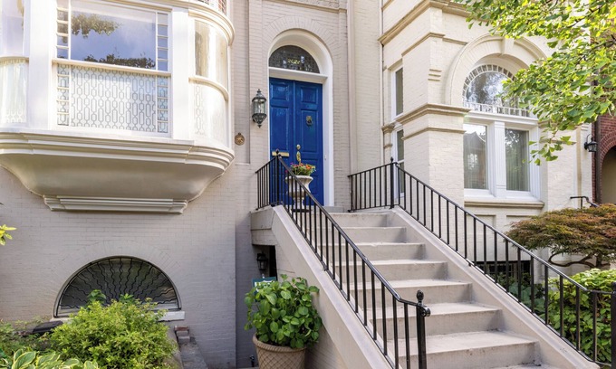 Dupont Circle House | Elegant Townhome Retreat Near Embassy Row with Spa & Breakfast