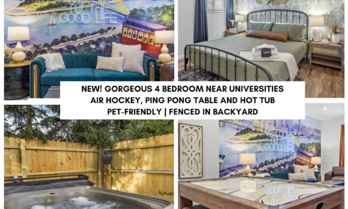 South Oakland House | Relaxing 4-Bedroom Retreat Near Universities with Hot Tub