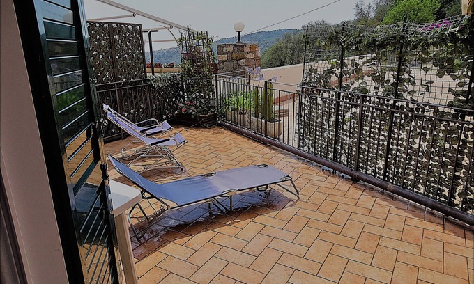 Civezza Apartment | Inviting Apartment with Large Sea View Terrace and Kitchen