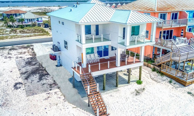 Pensacola Beach House | New Gulf Front Home with Ocean View at Navarre Beach!