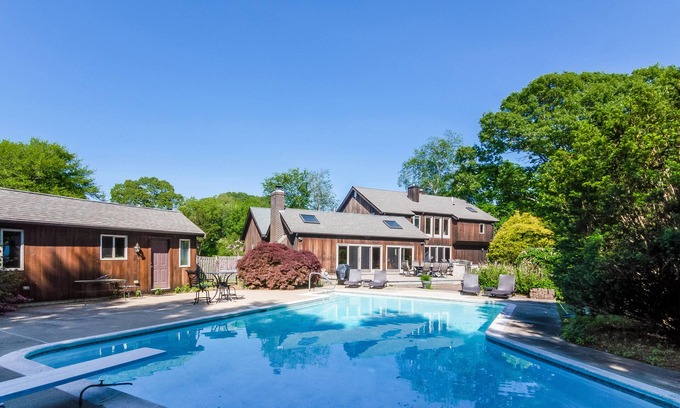 Saunderstown House | Exceptional Oceanfront Retreat with Pool and Spa Amenities