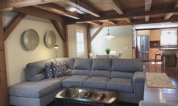 Wakefield-Peacedale House | Gorgeous, Family-Friendly Timber Frame Townhouse. 10 Min to Beach. Walk to town