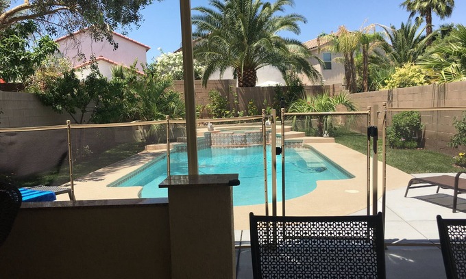 Nevada Trails House | Inviting Four Bedroom Retreat with Pool and Spa Oasis