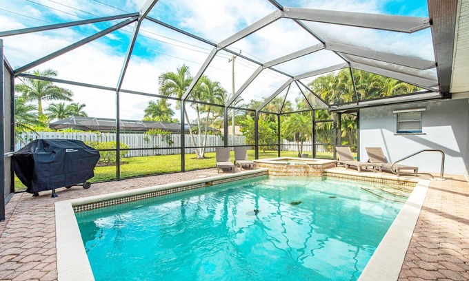 Palm River Estates House | Inviting Oceanfront Home with Private Pool and Spa