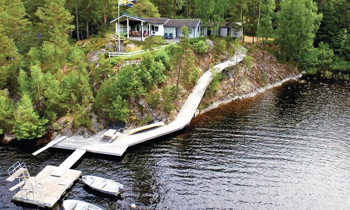 Ostra Viker House | Inviting House Near Forest with Lake View & Spa Amenities