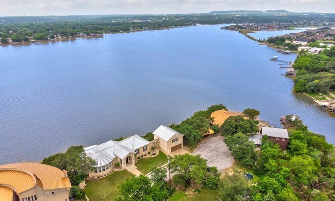 Granbury House | Breathtaking Lake View Home with Pool and Boat Dock