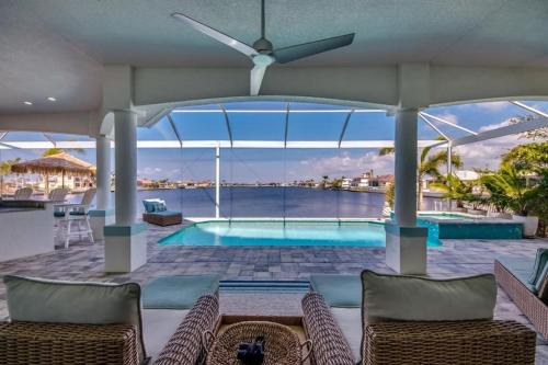 Burnt Store Villa | Elegant Lakefront Home with Heated Pool & Great Wi-Fi