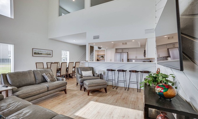 April Sound House | Lakefront Townhome with Pool Access and Scenic Views