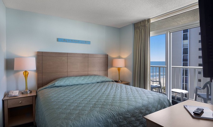 Arcadian Shores Resort | Ocean View 2 Bedroom Condo with Pool & Spa Amenities