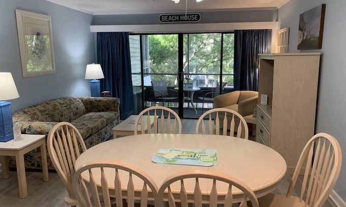 Myrtle Beach Apartment | Top-Rated Ocean Creek Condo with Pool and Stunning Views