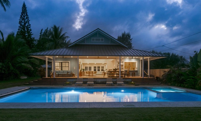 Kalama Tract House | Renovated Beach House Steps from the Ocean with Pool & Spa