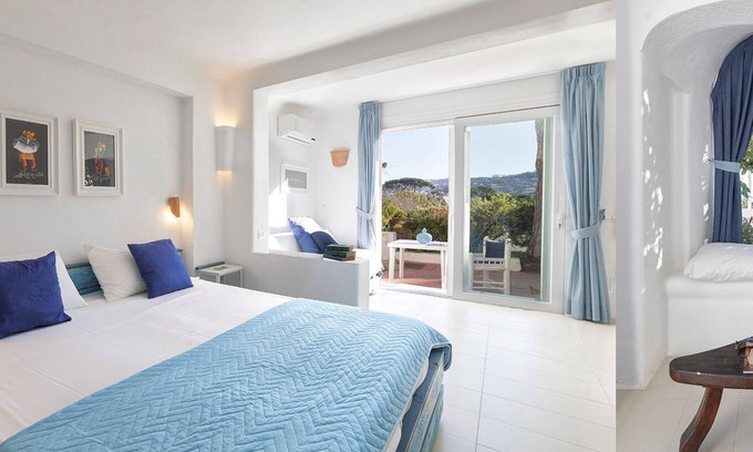 Forio Cabin | Idyllic Superior Room with Garden Terrace & Pool Access