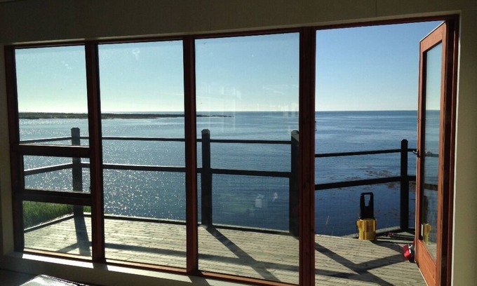 Hellissandur Apartment | Oceanfront Retreat at Gotuhus with Spectacular Views