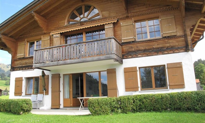 Schoenried Apartment | Relaxing Grüenbüelti by Interhome: Spa & Family-Friendly Stay