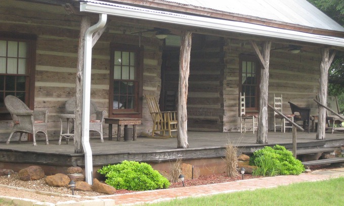 Granbury Cabin | Granbury Log Cabin - East Cabin - Two seperate cabins under one roof