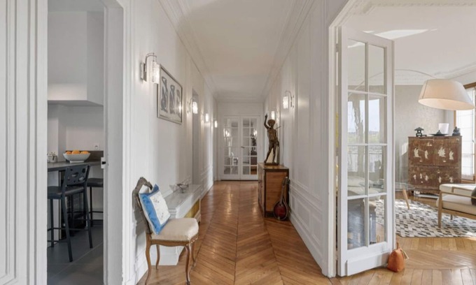 14th Arrondissement Apartment | Elegant Haussmannian Retreat with Breakfast & Family Features