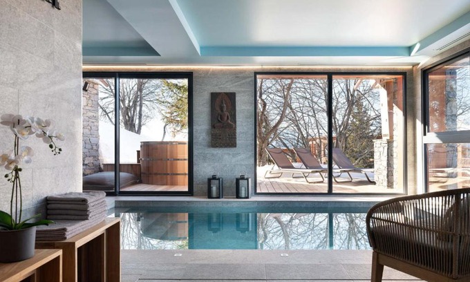 Arc-1800 Ski Chalet | Grand chalet avec piscine intérieure, spa et salle de jeux - FR-1-686-31