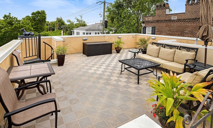 Historic District - North House | Elegant Downtown Savannah Villa with Rooftop Views & Parking