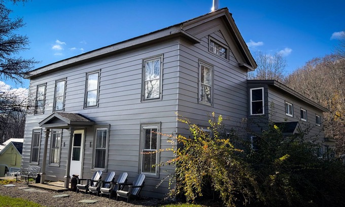 Hoosick Falls House | Ideal Group Retreat Near Skiing with XL Hot Tub & Spa