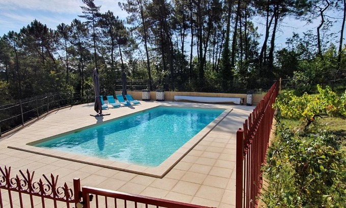 Saint-Andre-dAllas House | Discover Grand Gite La Salamandre: Pool & Oceanfront Bliss