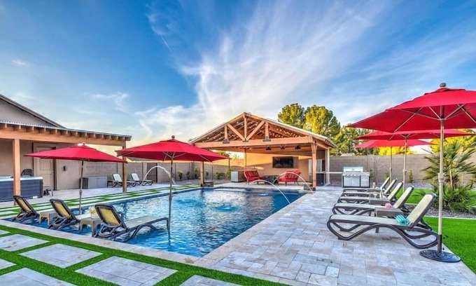 Ranchos Del Sol House | Grand Oasis: High-End Haven with Private Pool & Spa