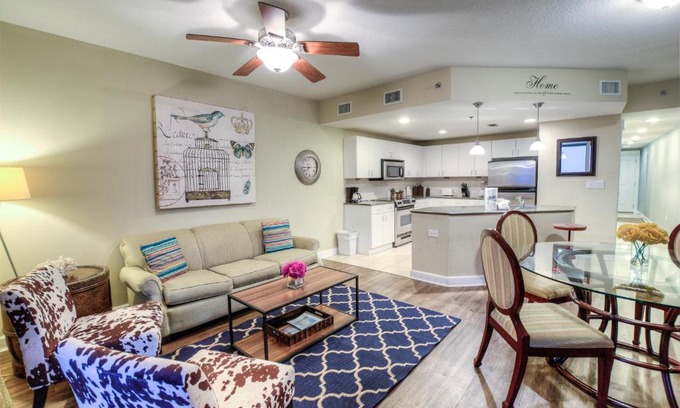 Panama City Beach Apartment | Premier Grand Panama Resort: Pet-Friendly with Hot Tub