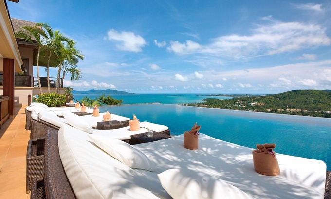 Bophut Hills Villa | Grand Vista: Family-Friendly Retreat with Pool & Kitchen