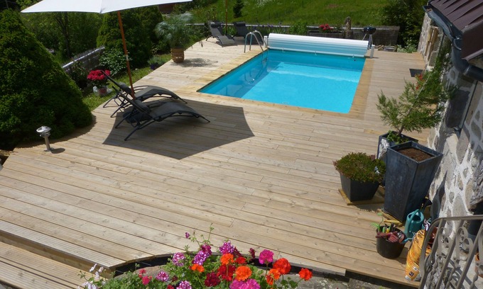 Saint-Jacques-des-Blats House | Elegant Grande Maison de Caractère with Ocean View & Spa