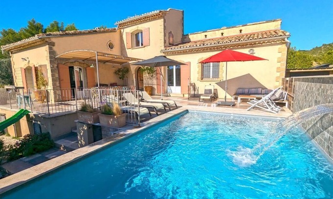Aureille House | Elegant Grande Maison with Heated Pool and Scenic Views