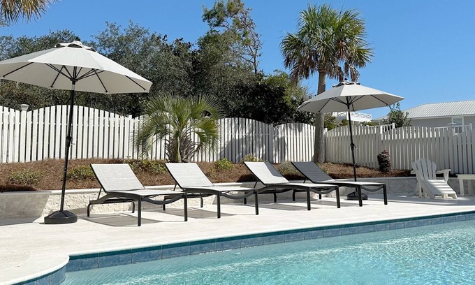 Grayton Beach House | Ideal Grayton Beach Retreat with Private Pool, Steps to Ocean
