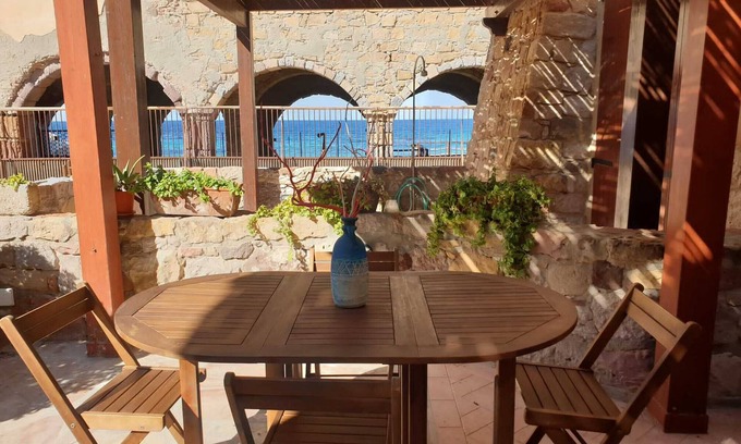 Gonnesa Apartment | Beachfront Graziella House in Porto Paglia with Kitchen