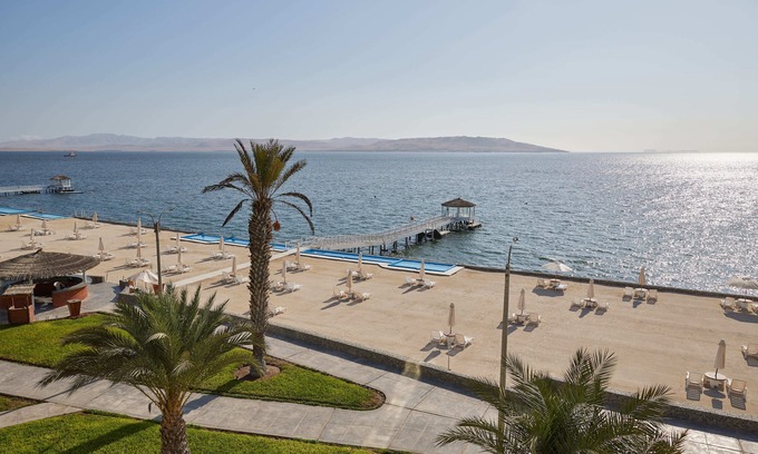 Pisco Apartment | Great Beach View 3-BR Apt with Hot Tub in Charming Condo in Paracas with WiFi