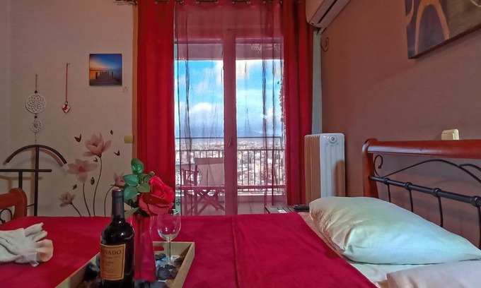 Nea Chalkidona Apartment | Inviting City Views in a Safe Neighborhood Near Metro