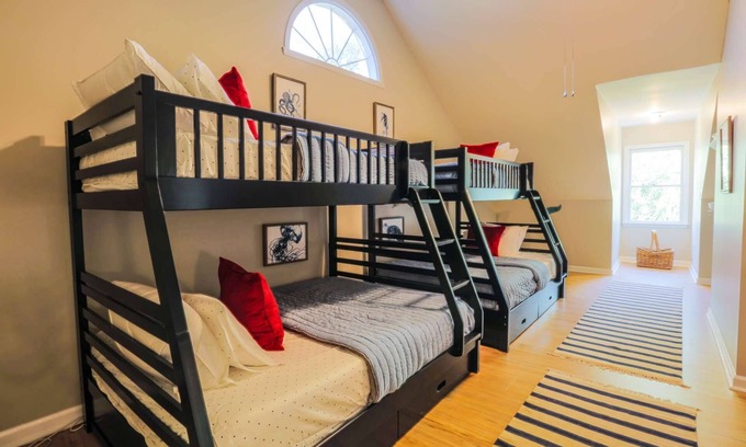 Sunset Point House | Family-Friendly Retreat: Kids Room & Pet Welcome, Steps to Beach