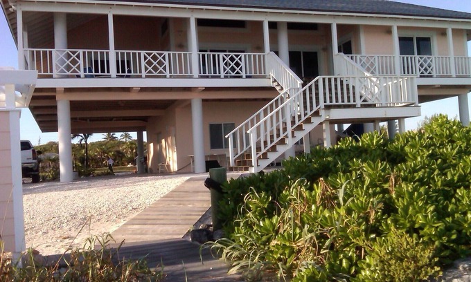Great Harbour Cay House | Idyllic Great Harbor Cay: Beachfront Home with Spa & Pool