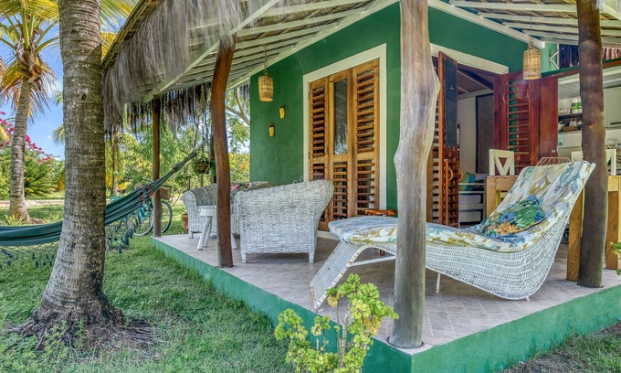 Porto de Pedras House | Cozy Green Bungalow Recanto Uaná Near Tatuamunha Beach