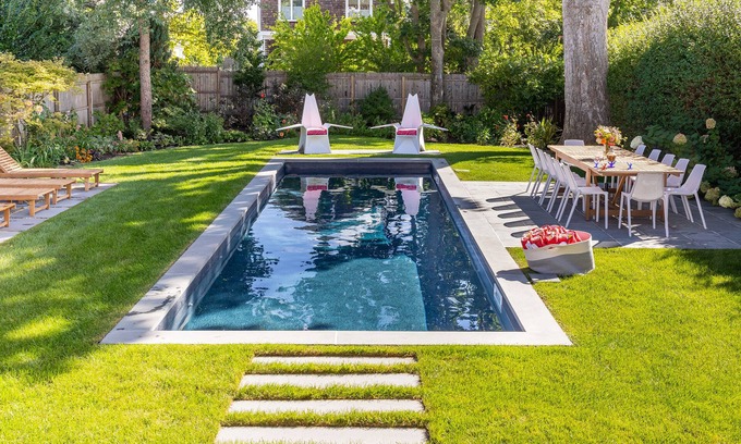 Pipes Cove House | Cozy Greenport Village Retreat with Heated Salt Water Pool