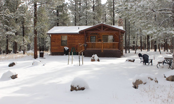 Greer Cabin | Serene Greer Pines Cabin with Breakfast and Family Amenities