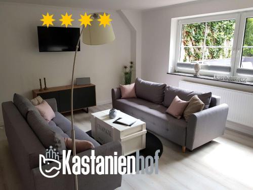 Oetzen Apartment | Bright Family Retreat with Balconies on Lüneburger Heide Farm