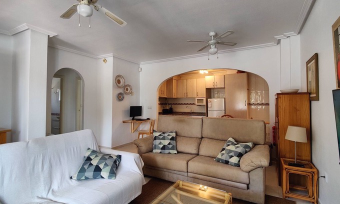 Los Alcazares Apartment | Cozy Ground Floor Apartment: 2 Beds, Pool & Beach Access