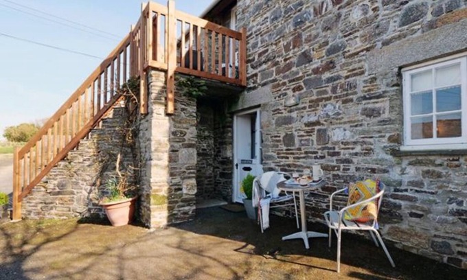 Saint Gennys Apartment | Cozy Beamed Cottage in Peaceful Courtyard Near Coast