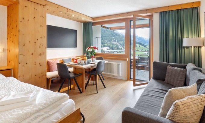Meierhof Apartment | Inviting Guardaval (Utoring) by Interhome with Pool & Spa