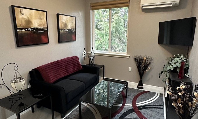 Meadow Glade Cottage | Serene Guest House in the Trees with Full Kitchen and Deck