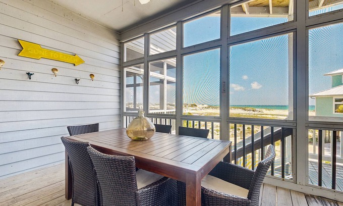 Gulf Trace House | Beachfront Duplex with Breathtaking Views and Pool Access